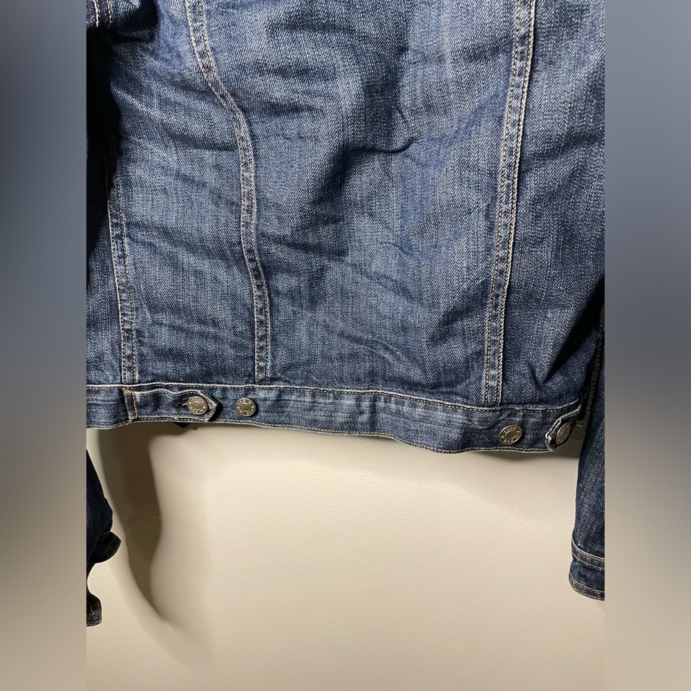 Rag & Bone Jean x Revolve The Jean Jacket Denim Indigo Wash Fall Cuffed - Picture 8 of 9